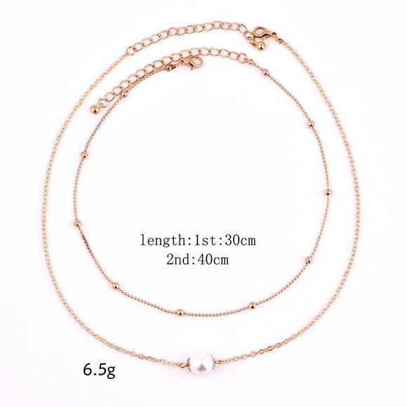 🛍NEW⚡️ Silver Pearl Layered Choker - Picture 4 of 8